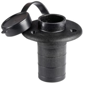 Basetta plastica nera incasso piano 2 contatti - 11.000.04 Osculati Luci via, fanali