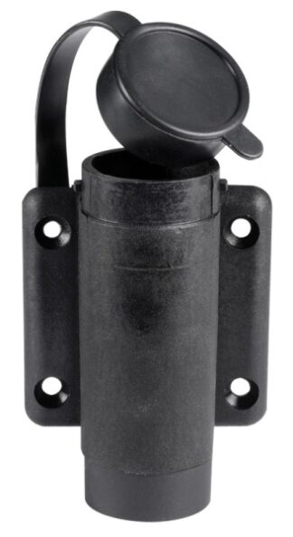 Basetta nylon nera a parete 2 contatti - 11.000.18 Osculati Luci via, fanali