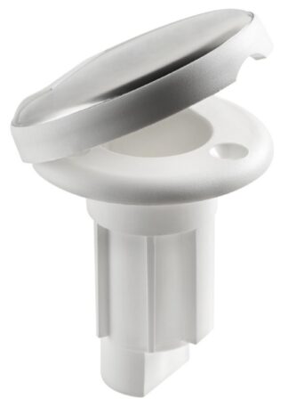 Basetta bianca incasso cappuccio inox 3 contatti - 11.000.23 Osculati Luci via, fanali