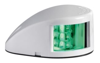 Fanale di via Mouse Deck verde corpo ABS bianco - 11.037.02 Osculati Luci via, fanali