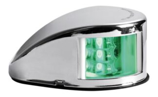 Fanale di via Mouse Deck verde corpo inox - 11.037.22 Osculati Luci via, fanali