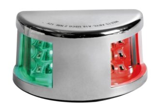Fanale di via Mouse Deck bicolore corpo inox - 11.037.25 Osculati Luci via, fanali