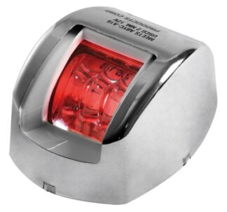 Fanale di via Mouse rosso corpo inox - 11.038.21 Osculati Luci via, fanali