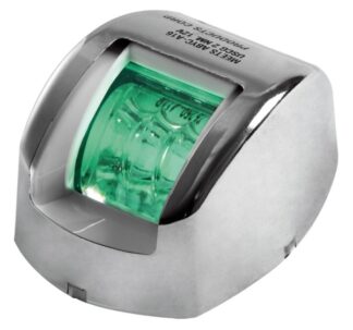 Fanale di via Mouse verde corpo inox - 11.038.22 Osculati Luci via, fanali