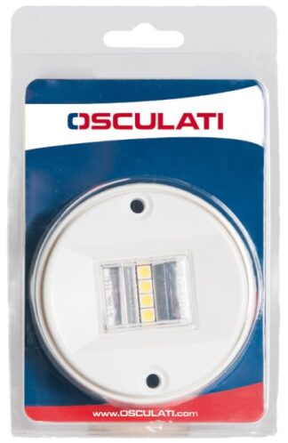 Luce di Via poppa 135° Evoled in ABS bianco (Blister) - 11.039.14 Osculati Luci via, fanali