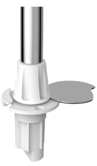 Asta Evoled 360° inox 100 cm base Flush - 11.039.66 Osculati Luci via, fanali