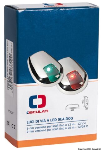 Fanale LED Sea-Dog DX 20 m parete - 11.049.02 Osculati Luci via, fanali