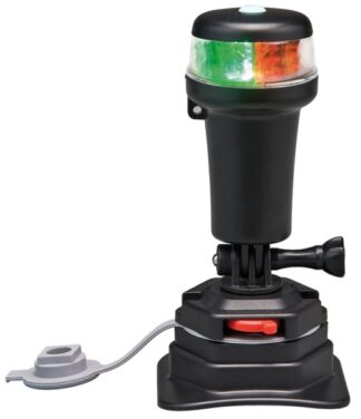 Luce di via bicolore rossa/verde base snodo swivel - 11.090.12 Osculati Luci via, fanali