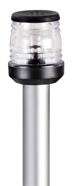 Asta 100 cm fanale 360° nero a parete - 11.123.00 Osculati Luci via, fanali