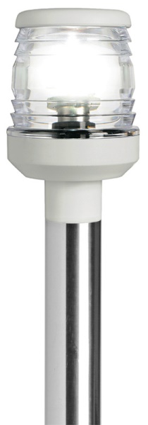 Asta inox abbattibile 60 cm fanale plastica bianca - 11.130.02 Osculati Luci via, fanali
