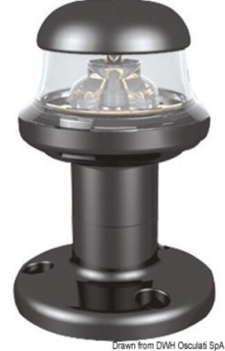 Fanale nero led 360° - 11.131.01 Osculati Luci via, fanali