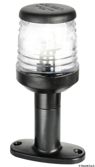 Fanale 360° led con basetta nero - 11.132.88 Osculati Luci via, fanali