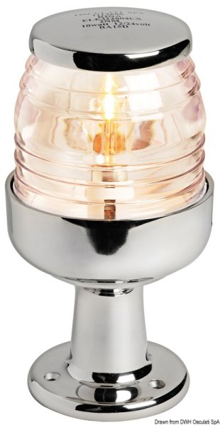 Fanale base inox 360° 85 mm 24 V - 11.136.21 Osculati Luci via, fanali