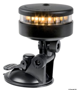 Luce di via port. 360° bianca supporto a ventosa - 11.139.43 Osculati Luci via, fanali