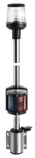 Asta combinata parete 100 cm nera - 11.167.01 Osculati Luci via, fanali