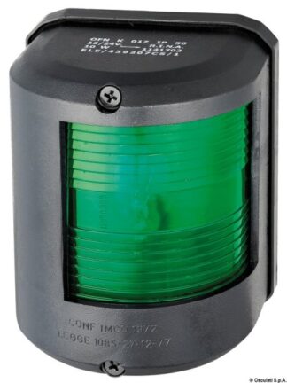 Fanale U78 verde-nero 12 V - 11.417.02 Osculati Luci via, fanali