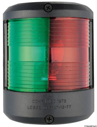 Fanale U78 rosso/verde/nero 12 V - 11.417.05 Osculati Luci via, fanali