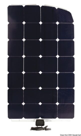 Pannello Solare Enecom SunPower 96 Wp 977x546 mm - 12.034.07 Osculati Torce, batterie