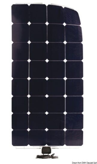 Pannello Solare Enecom SunPower 124 Wp 1230x546 mm - 12.034.08 Osculati Torce, batterie