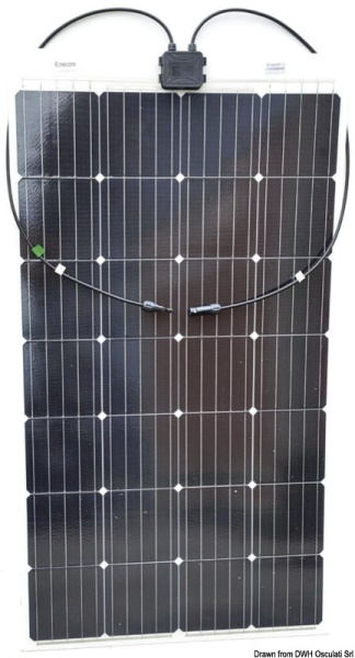 Pannello solare Enecom 145 Wp 1194 x 660 mm - 12.034.14 Osculati Torce, batterie