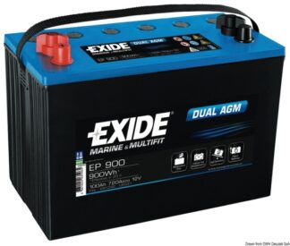 Batteria Exide agm 100 Ah - 12.412.02 Osculati Torce, batterie