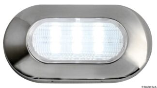Luce di cortesia ovale 6 LED bianchi - 13.178.04 Osculati Fari, plafoniere