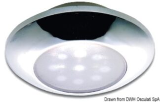 Plafoniera stagna LED cromata - 13.179.02 Osculati Fari, plafoniere