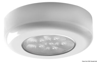 Luce di cortesia rot. ghiera bianca 6 LED bianchi - 13.179.56 Osculati Fari, plafoniere