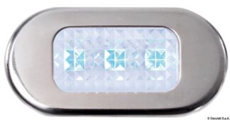 Luce cortesia inox 3 LED blu - 13.181.03 Osculati Fari, plafoniere