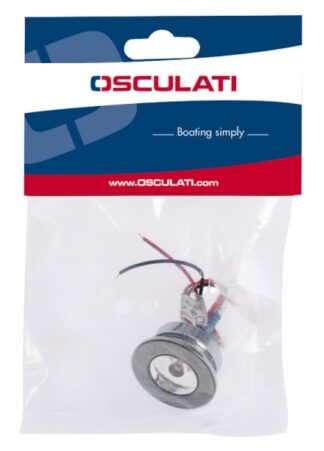 Luce cortesia a LED tonda blu - 13.186.13 Osculati Fari, plafoniere