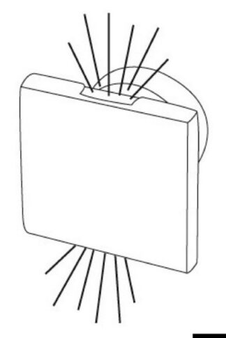 Luci di cortesia LED SQUARE luce blu doppio fascio - 13.188.33 Osculati Fari, plafoniere