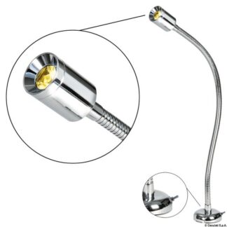 Luce snodata LED 10 W 12/24 V - 13.236.90 Osculati Fari, plafoniere