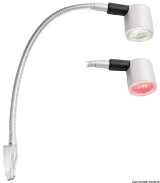 Luce testa letto 6 LED titanio - 13.239.25 Osculati Fari, plafoniere