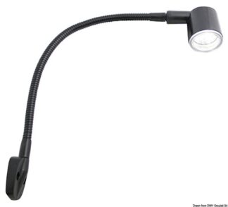Luce testa letto 6 LED titanio corta - 13.239.26 Osculati Fari, plafoniere