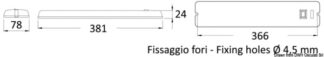 Plafoniera led 12 Volt 3 Watt - 13.340.16 Osculati Fari, plafoniere