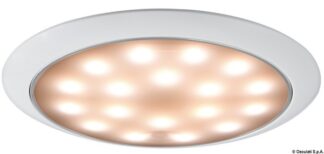 Plafoniera LED senza incasso Day/Night bianca/inox - 13.408.11 Osculati Fari, plafoniere