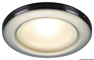 Plafoniera LED da incasso Vega II bianco - 13.433.12 Osculati Fari, plafoniere