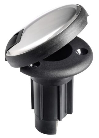 Basetta nera incasso cappuccio inox 3 contatti - 11.000.24 Osculati Luci via, fanali