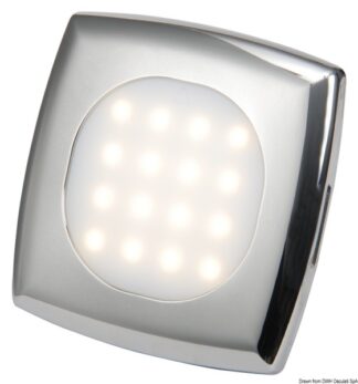 Plafoniera quadrata LED - 13.443.41 Osculati Fari, plafoniere