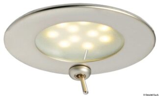 Plafoniera Adria LED satinata con interruttore - 13.447.05 Osculati