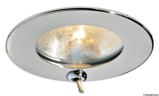 Plafoniera Atria inox 10 W con interruttore - 13.447.91 Osculati Fari, plafoniere