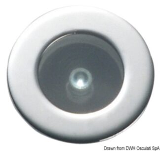 Luce cortesia Circinus 12/24 V bianca - 13.478.01 Osculati Fari, plafoniere