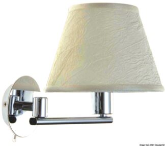 Applique snodata Maia ottone cromato - 13.483.08 Osculati Fari, plafoniere