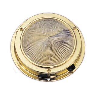 Plafoniera ottone lucido luce Led diam. 138 mm - 13.544.11 Osculati Fari, plafoniere