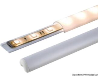 Profilo per strisce LED 1000 mm - 13.834.30 Osculati Fari, plafoniere