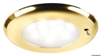 Plafoniera LED da incasso SOLE ghiera dorata - 13.877.82 Osculati Fari, plafoniere