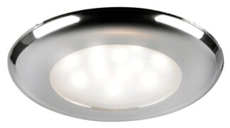 Plafoniera LED incasso SOLE ghiera cromata switch - 13.877.85 Osculati Fari, plafoniere