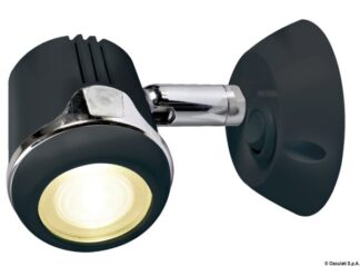 Faretto nero Hi-Power LED 12/24 V - 13.896.02 Osculati Fari, plafoniere
