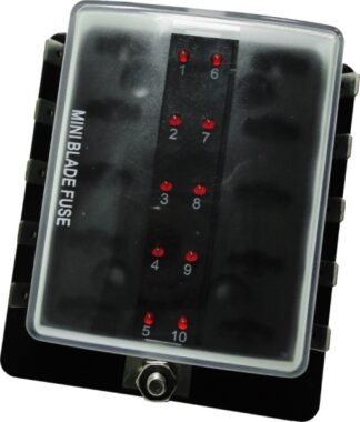 Scatola portafusibili lamellari MINI 10 uscite - 14.101.10 Osculati Materiale elettrico