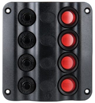 Pannello elettrico Wave 4 interruttori - 14.104.01 Osculati Materiale elettrico